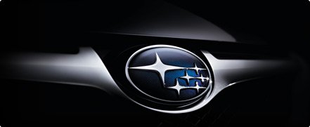 Subaru Emblem on car