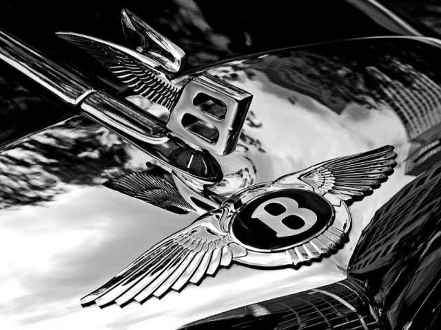 Bentley Logo on car